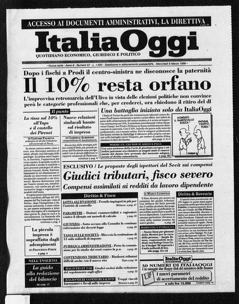 Italia oggi : quotidiano di economia finanza e politica